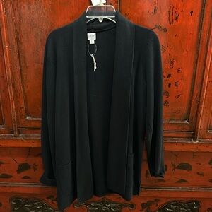 J Crew cardigan .New .Black .Size L.